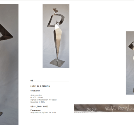 "Confluence " oeuvre en inox