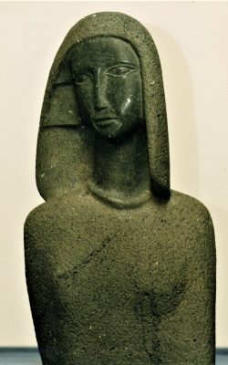 Buste de femme - Lutfi Romhein - Basalte - 1997