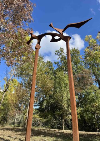 Arche - Corten - Oeuvre réservée Jardin de sculptures